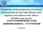 [AHA2011]不同HDL疗效的两种高效他汀对冠状动脉粥样硬化的进展对比：SATURN研究结果